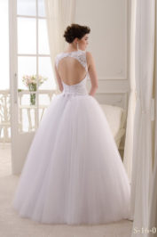 Открытое пышное свадебное платье S-16-073 (3)