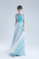 Свадебное платье А-силуэта в стиле минимализма Ameli голубое -1